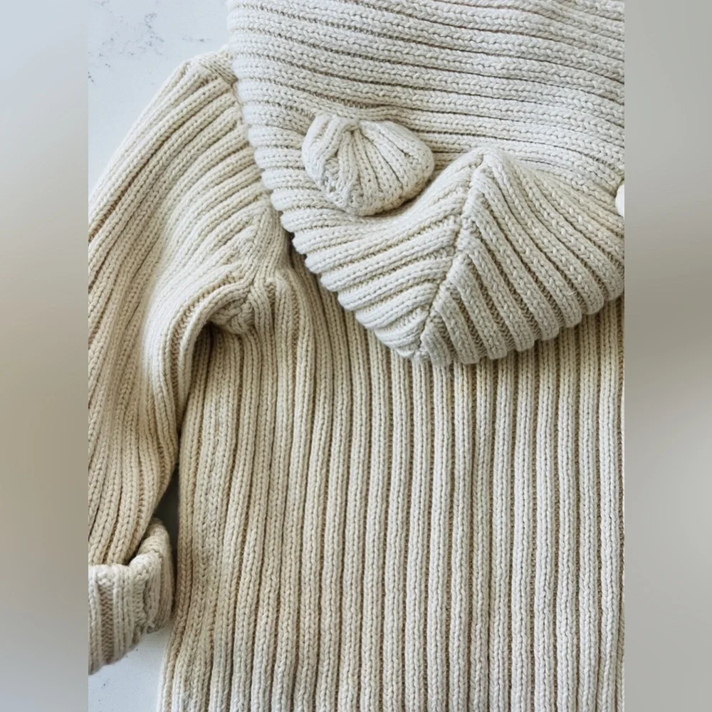 Baby Gap Ribbed Teddy Bear knit Cardigan Size 6-12m